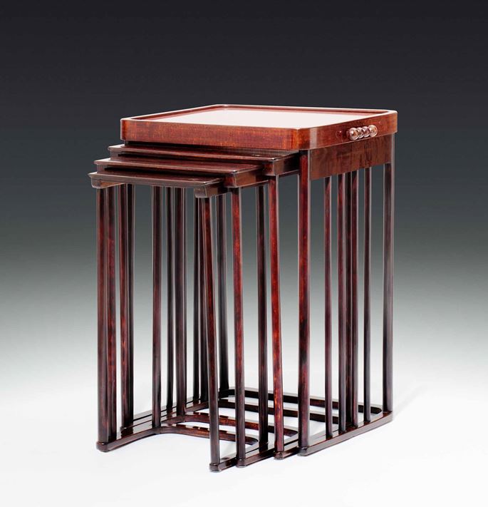 Josef Hoffmann / J. &amp; J. Kohn - A set of Four Nesting Tables | MasterArt